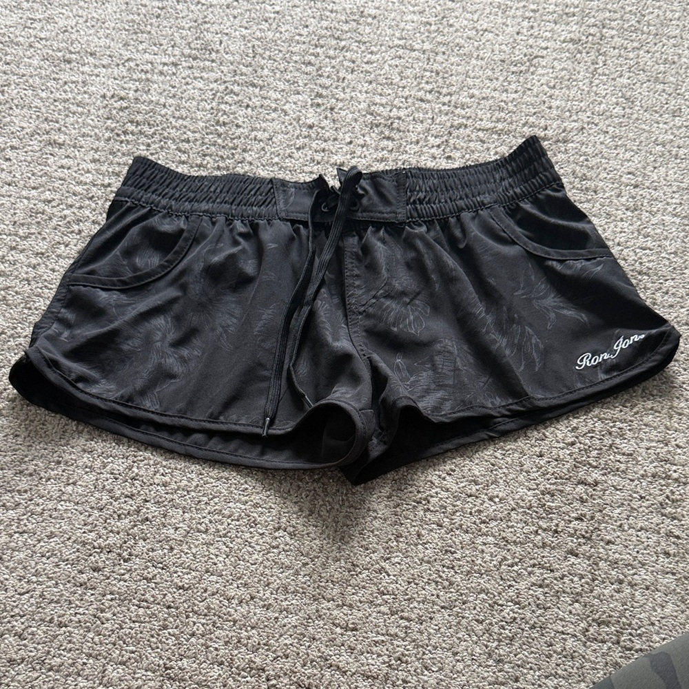 Ron Jon Women's Black Athletic Shorts